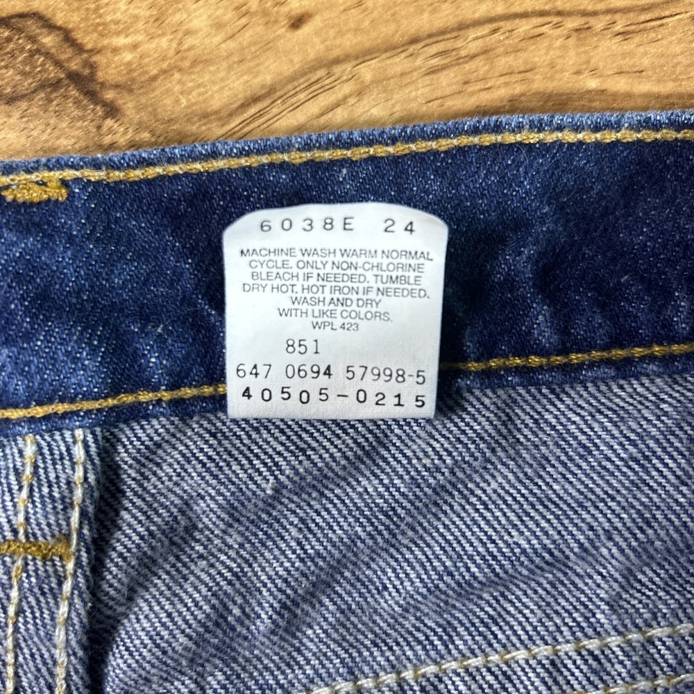 Vintage Levi's 505 Jeans Men's 34x30 Regular Fit Straight Leg Orange Tab 90s - Picture 5 of 9